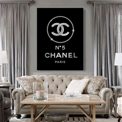 chanel logo wall art|chanel inspired wall art.